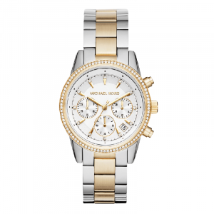 Часы наручные Michael Kors Ritz с хронографом, золотой / серебристый